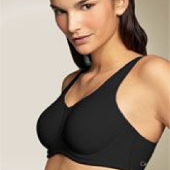 NWT Donna Karan Active Sport Unlined Underwire Bra 35137 Black - Picture 1 of 8